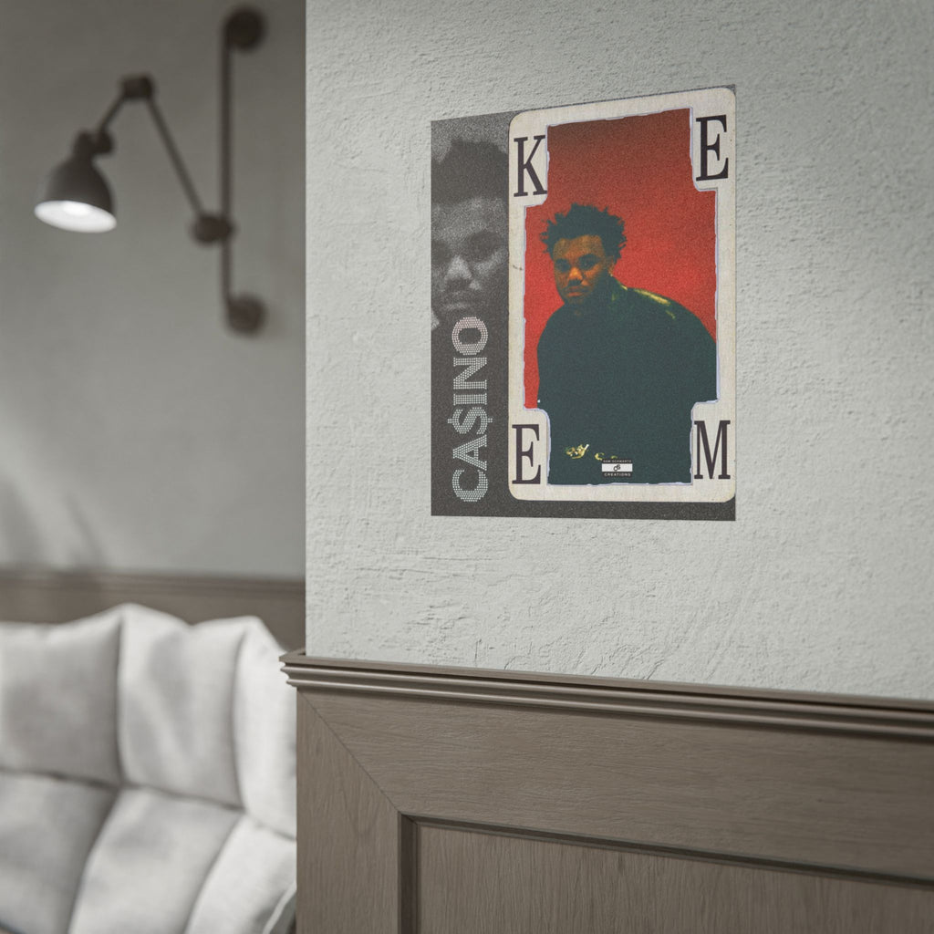 Casino Card Poster | Music Artist Playing Card Wall Art