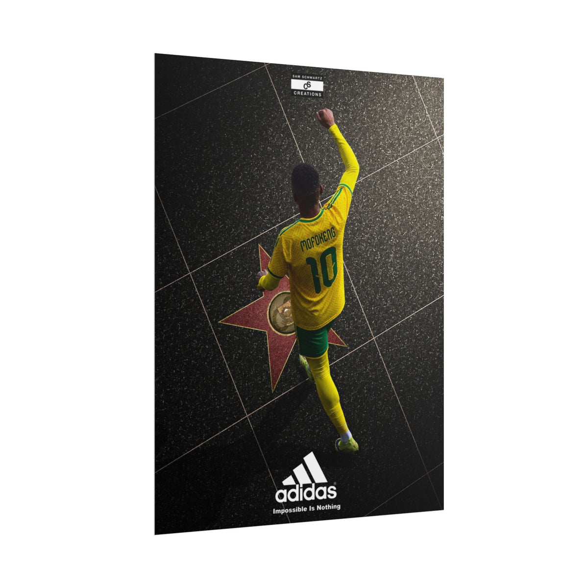 A Star Is Born Poster | Relebohile Mofokeng South Africa Football Wall Art