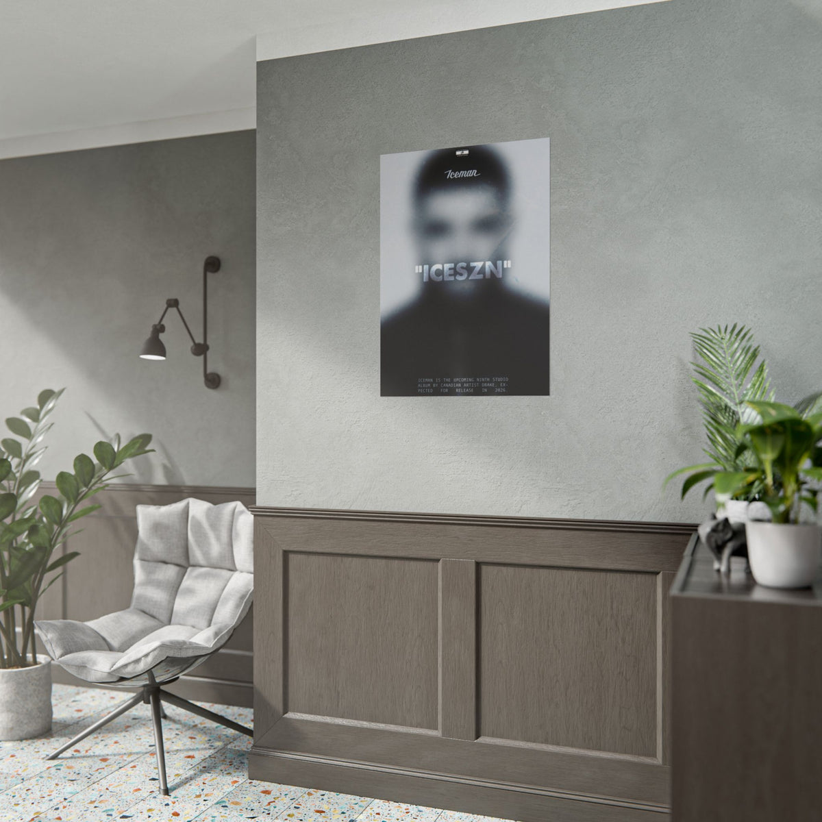 Iceman Poster | Drake Album Concept Wall Art