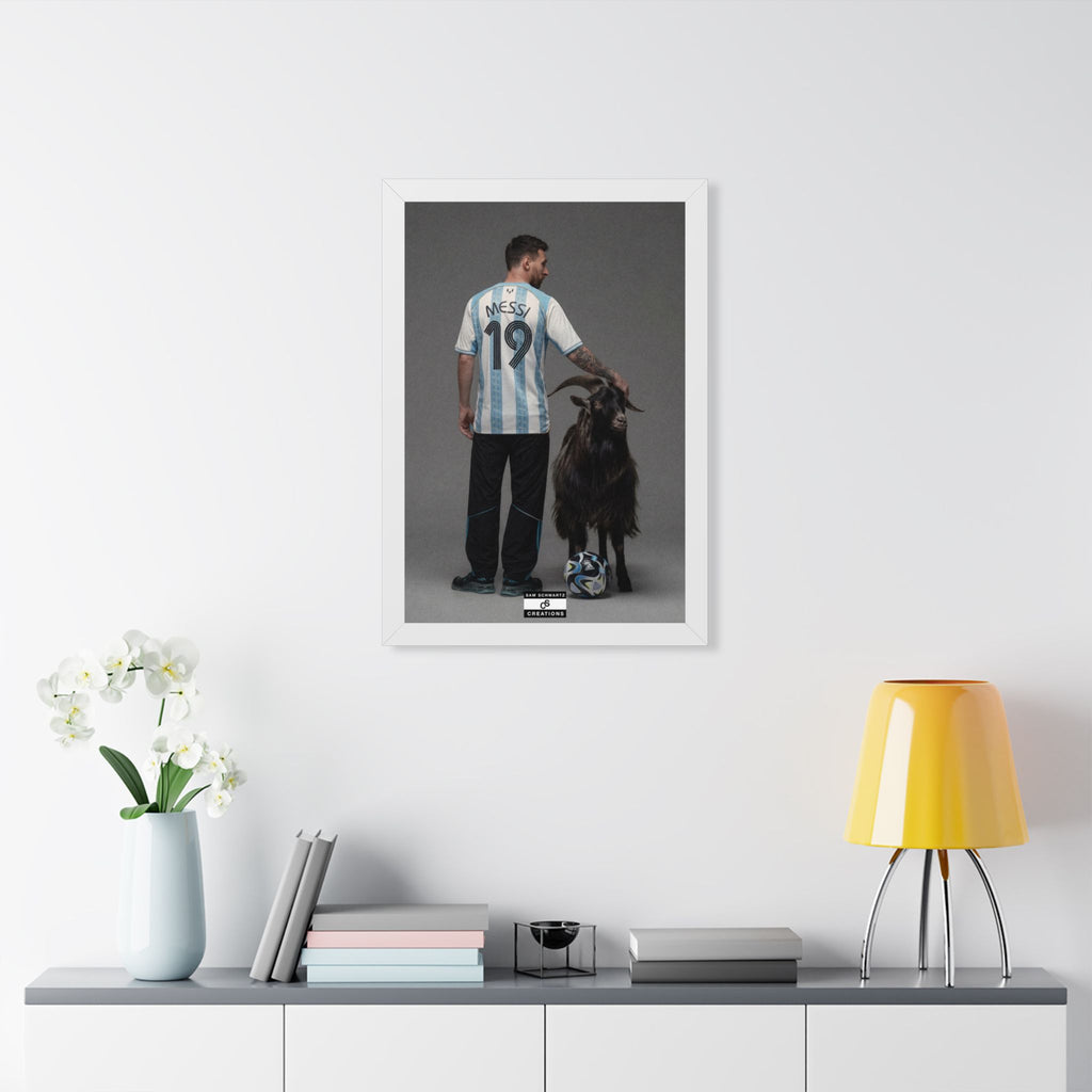 GOAT x GOAT — Framed Messi Wall Art