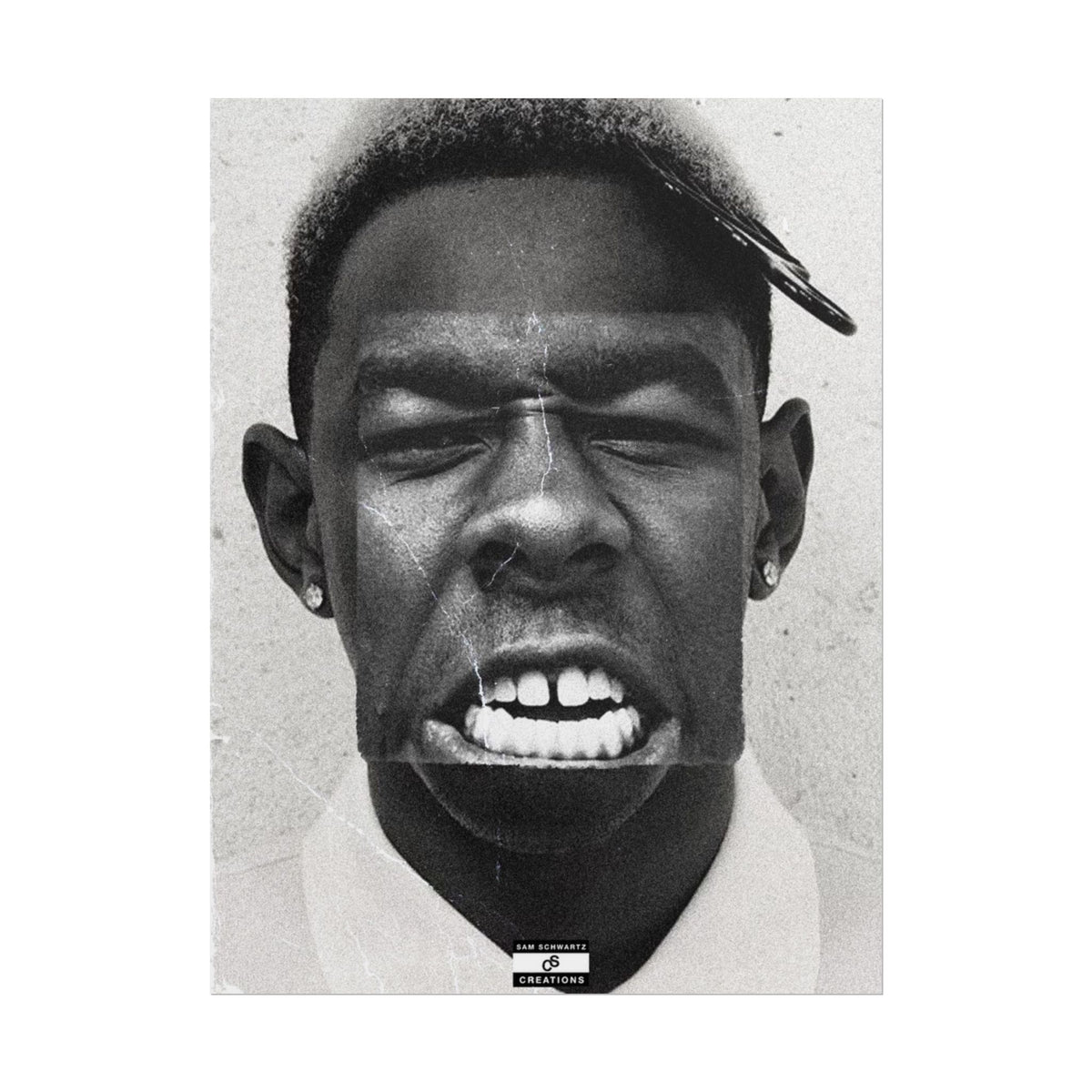 Monochrome Tyler Poster | Tyler, The Creator Art