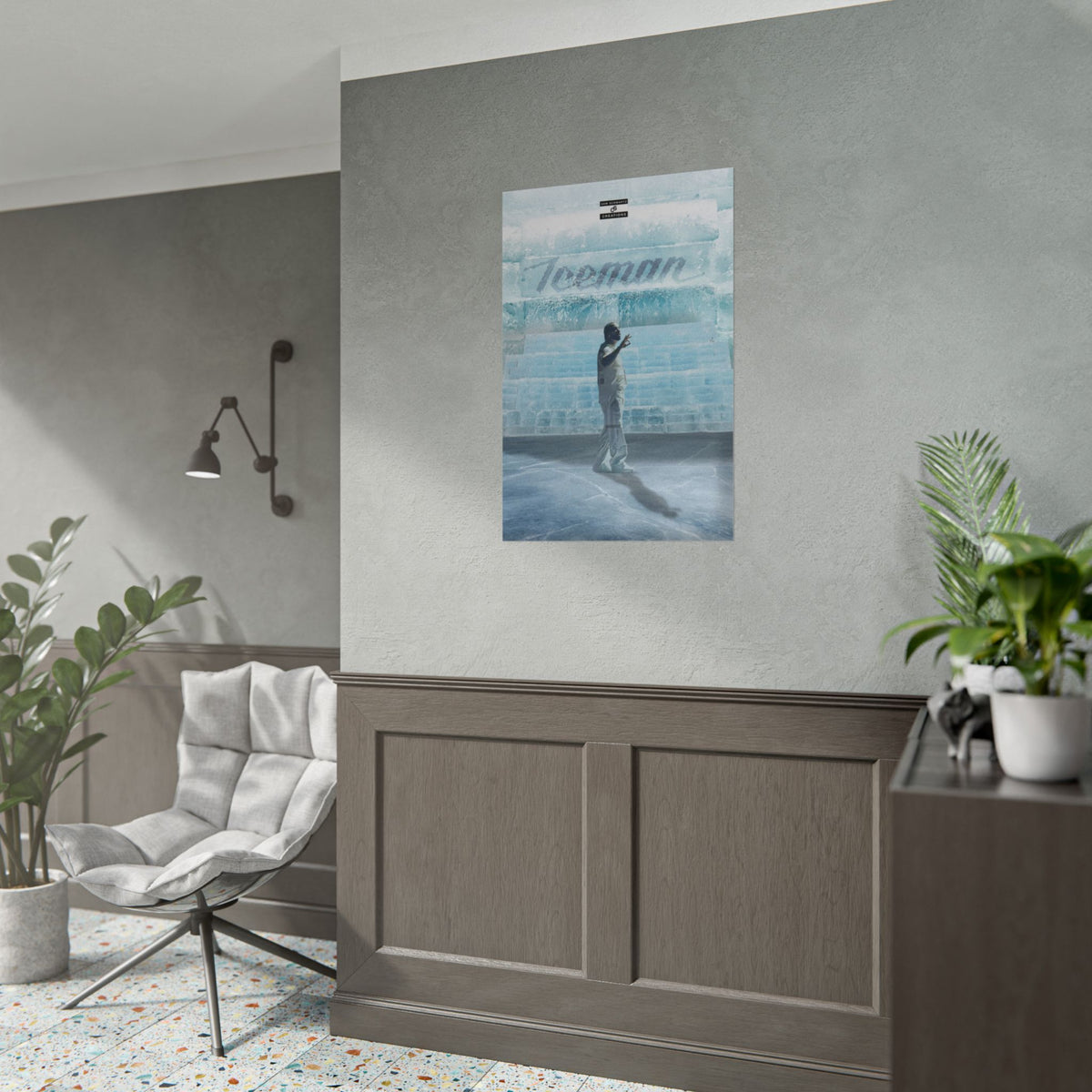 Cold Blooded Poster | Football Player Ice Chamber Wall Art