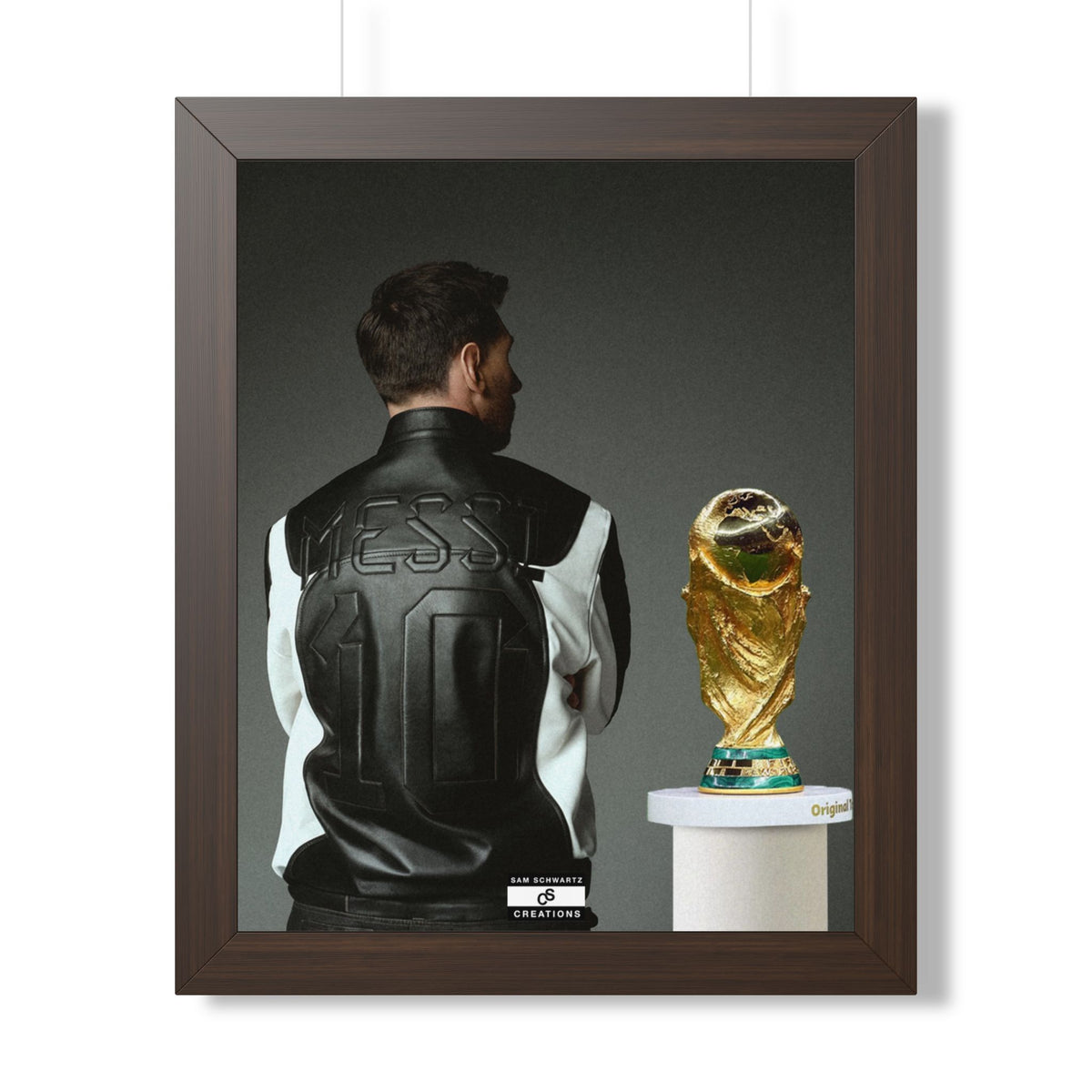 Messi X WC Framed Poster — Framed GOAT Wall Art