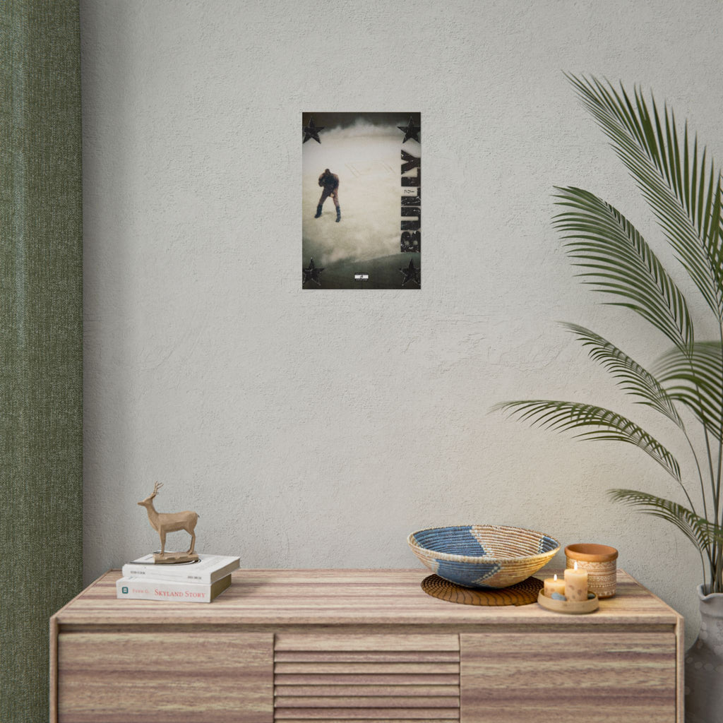 Bully in the Mist Poster | Experimental Kanye West Music Wall Art