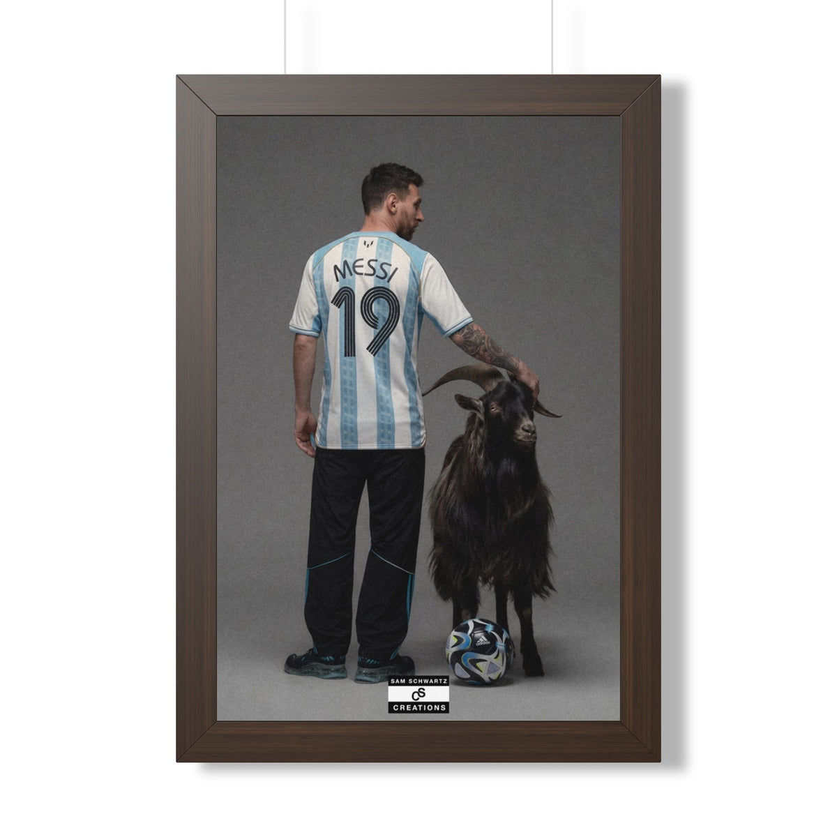 GOAT x GOAT — Framed Messi Wall Art
