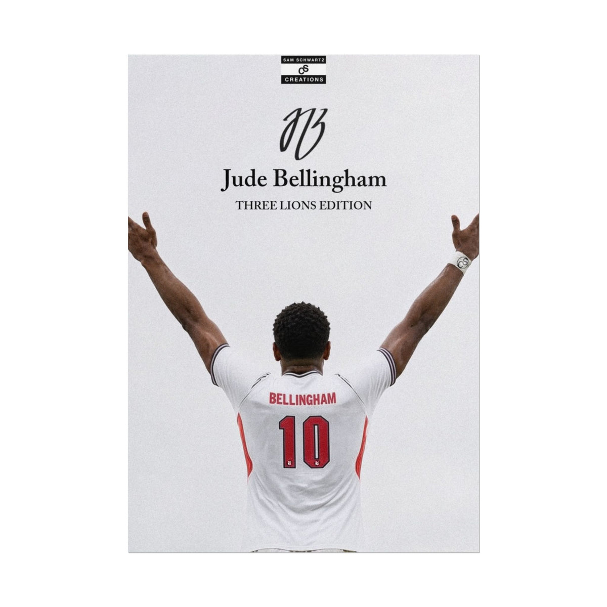 Three Lions Edition Poster | Jude Bellingham England Football Wall Art
