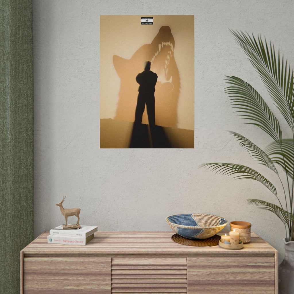 Shadow Beast Poster | Baby Keem Conceptual Music Wall Art
