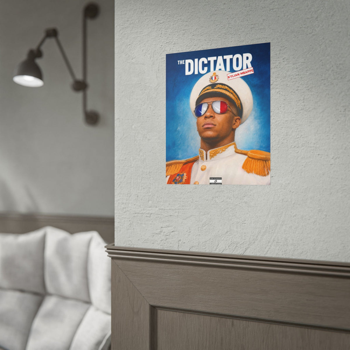 The Dictator Poster | Kylian Mbappé France Football Wall Art