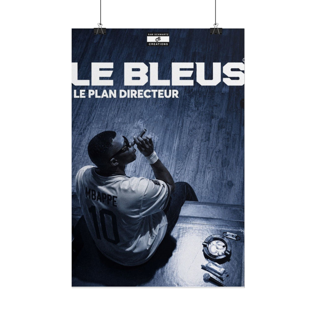 Le Plan Directeur Poster | Kylian Mbappé France Football Wall Art