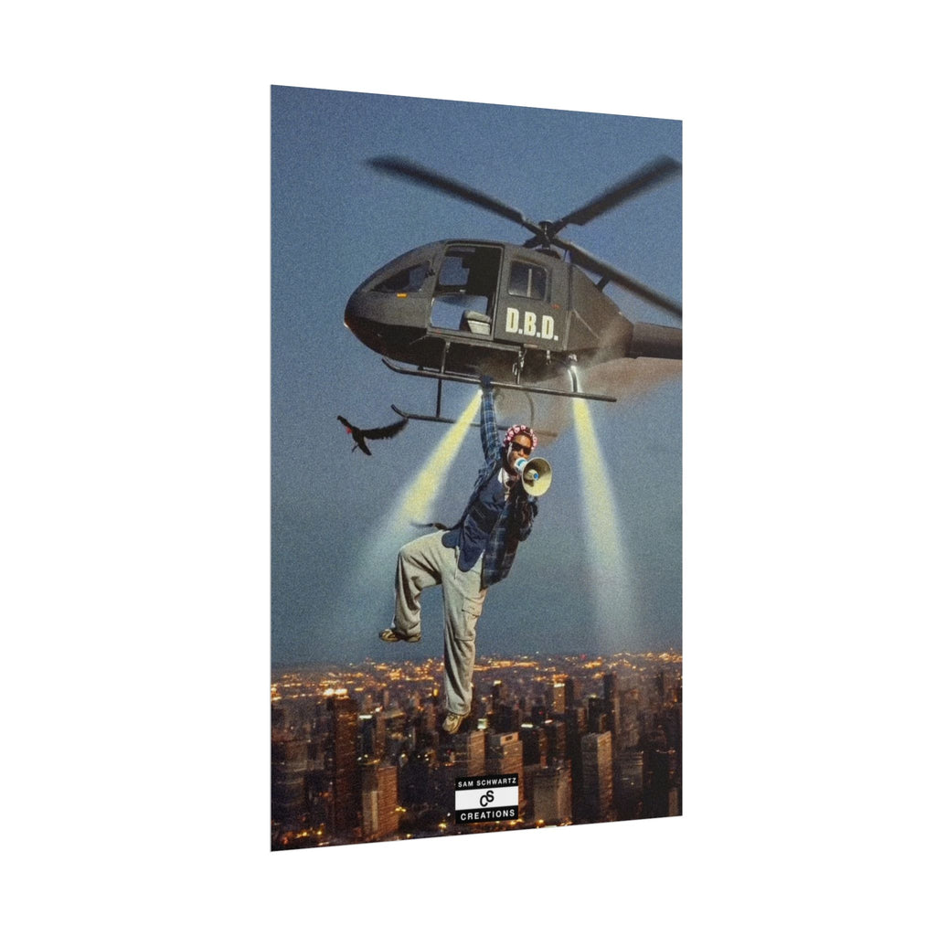 Don't Be Dumb Poster | Helicopter Music Culture Wall Art