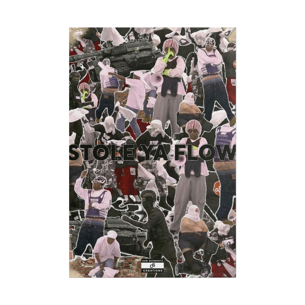 Stole Ya Flow Poster | Underground Hip-Hop Collage Wall Art