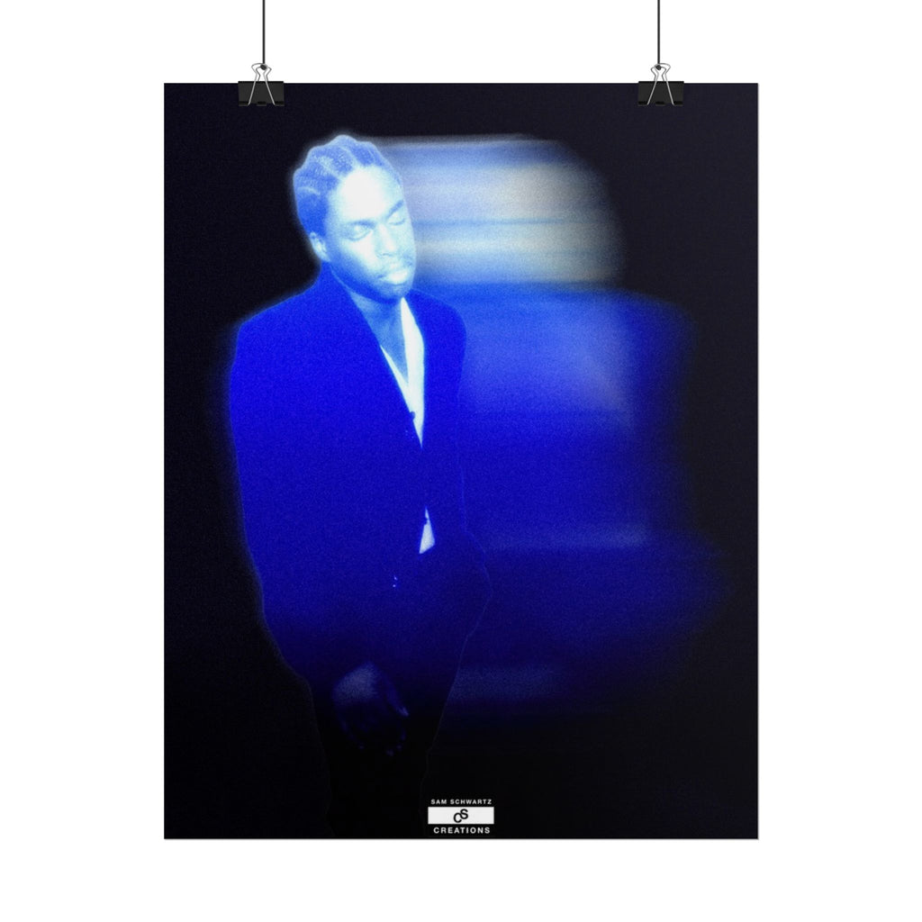 Blue Motion Poster | Contemporary Music Wall Art