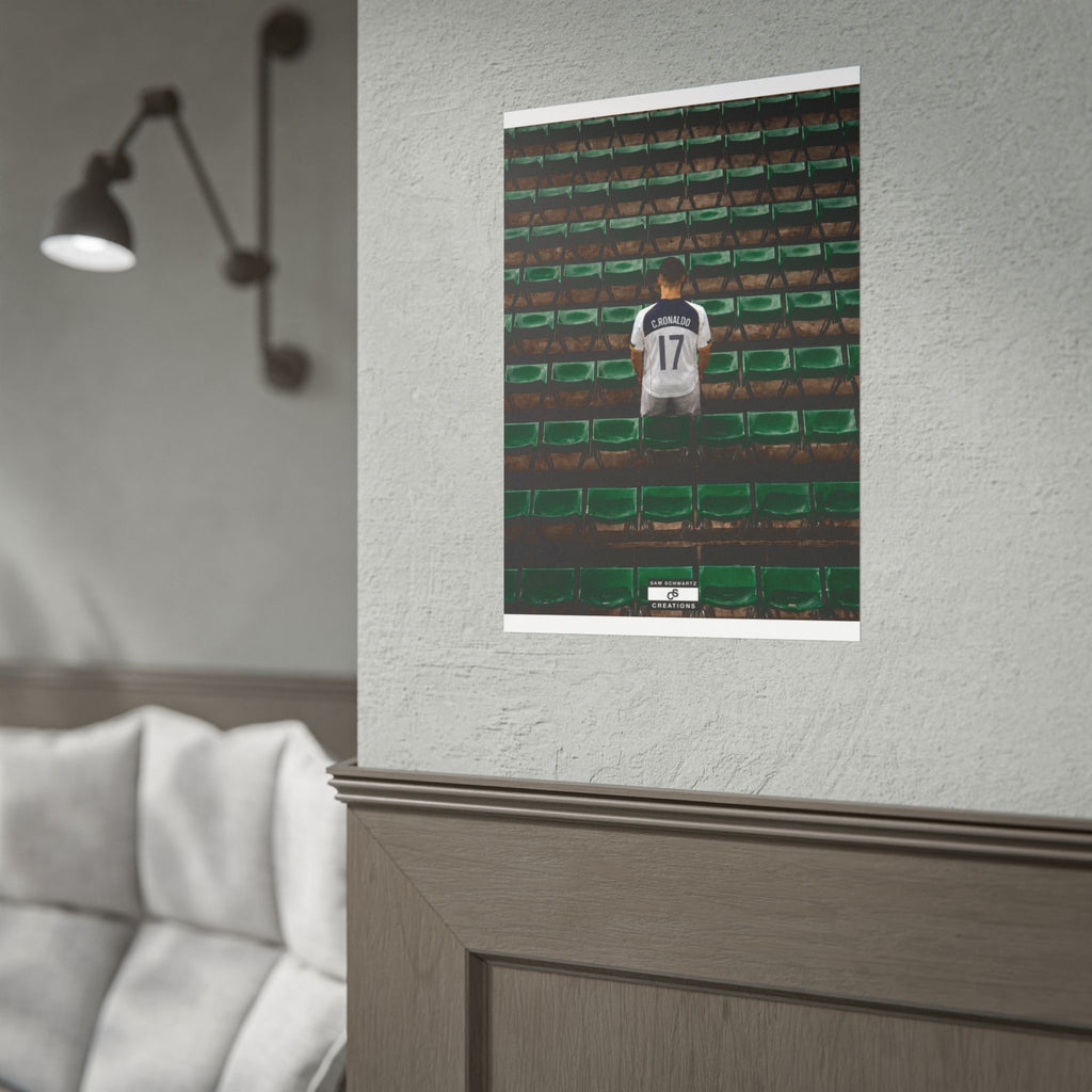 Before the Noise Poster | Young Cristiano Ronaldo Football Wall Art