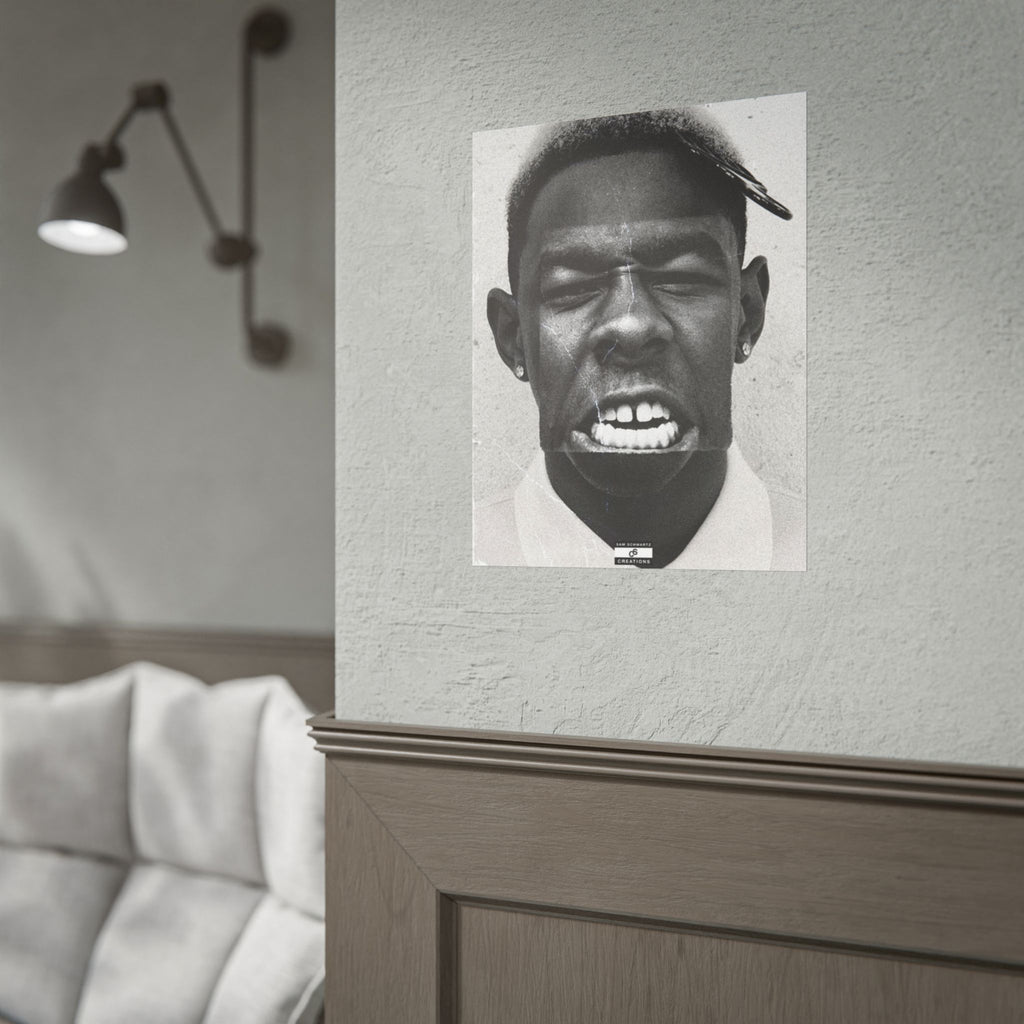 Monochrome Tyler Poster | Tyler, The Creator Art