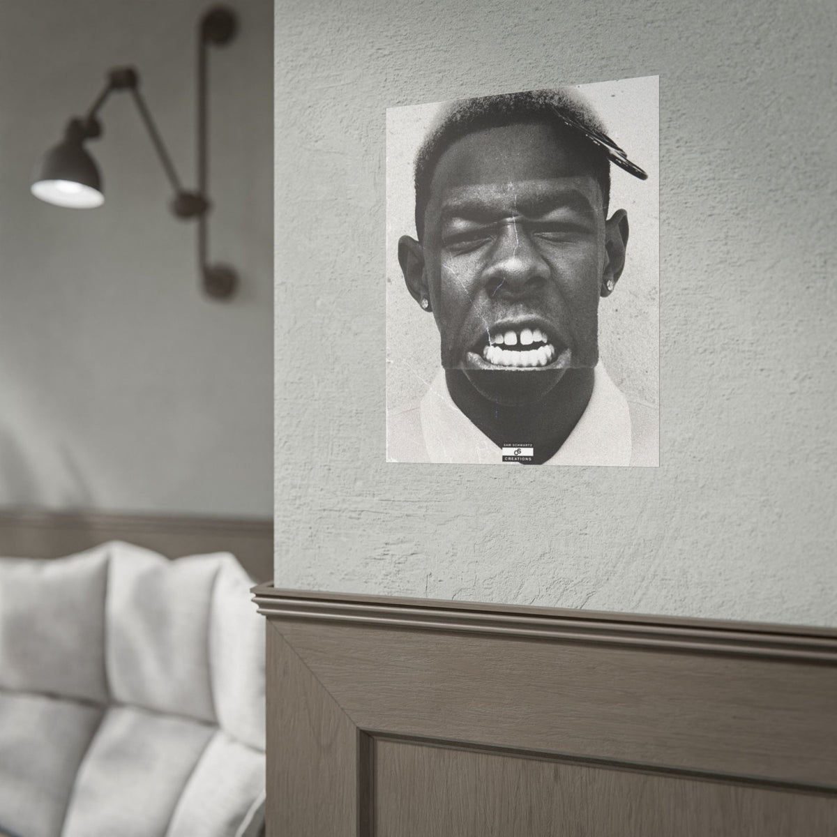 Monochrome Tyler Poster | Tyler, The Creator Art