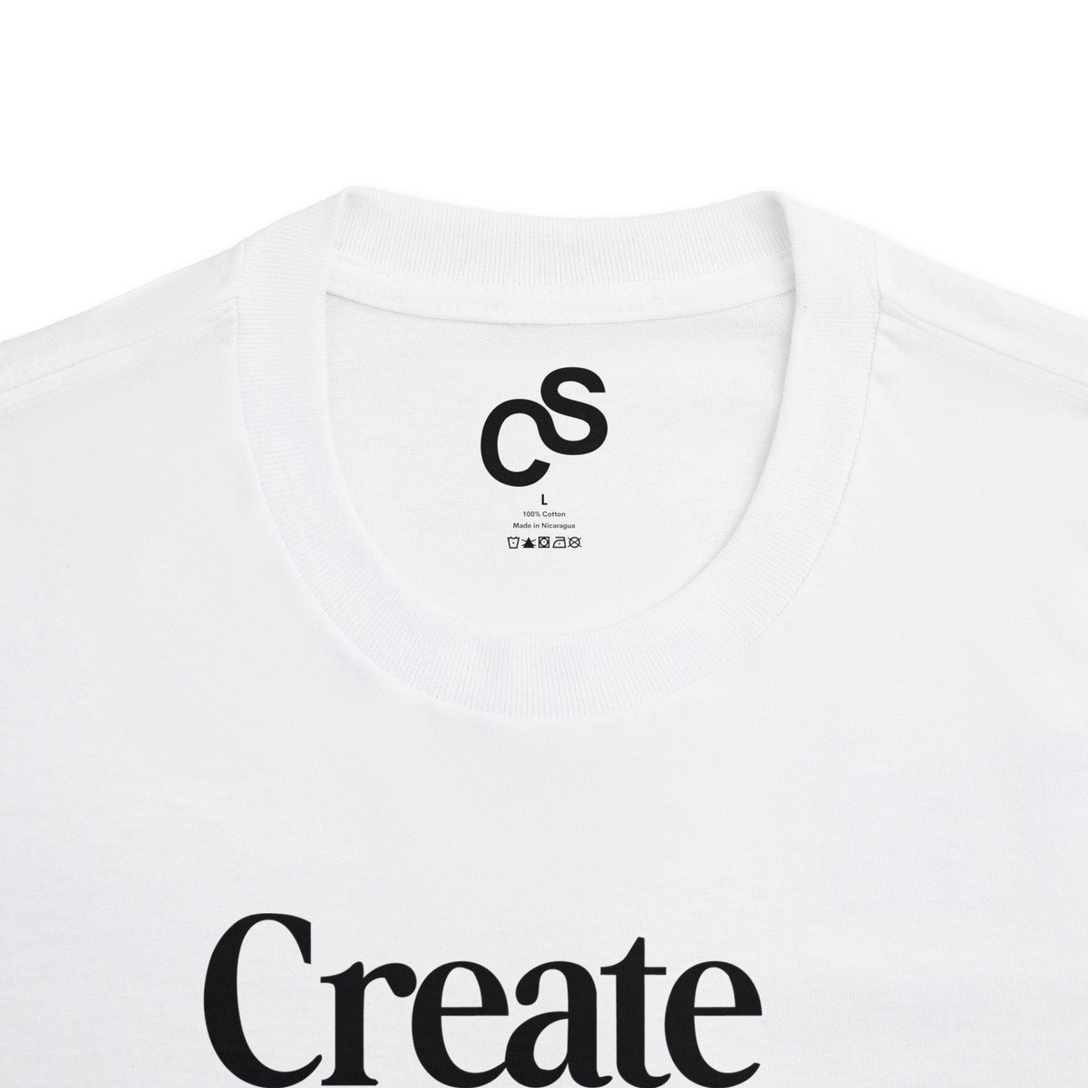 Sam Schwartz Creations "Create Something They Can't Ignore" Tee, Graphic T‑Shirt