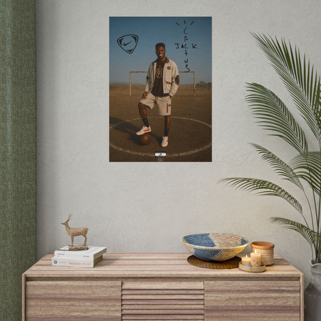 Cactus Jack 90 Poster | Vinícius Jr Football Wall Art