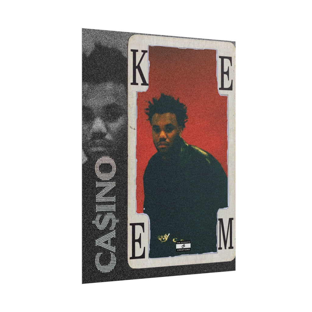 Casino Card Poster | Music Artist Playing Card Wall Art
