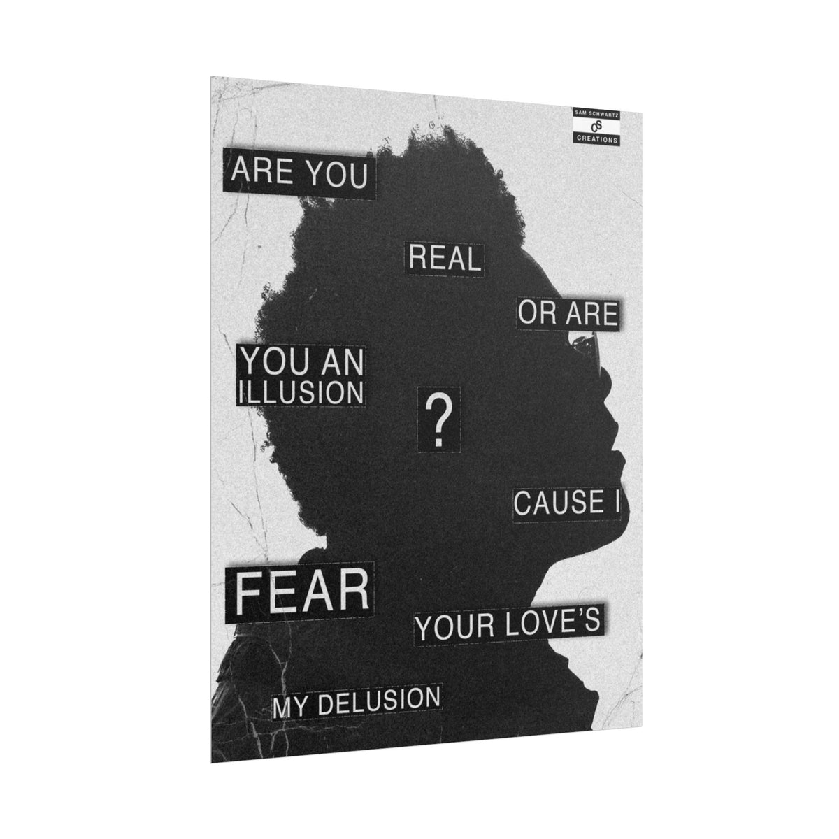Are You Real Poster | Conceptual The Weeknd Hip-Hop Wall Art