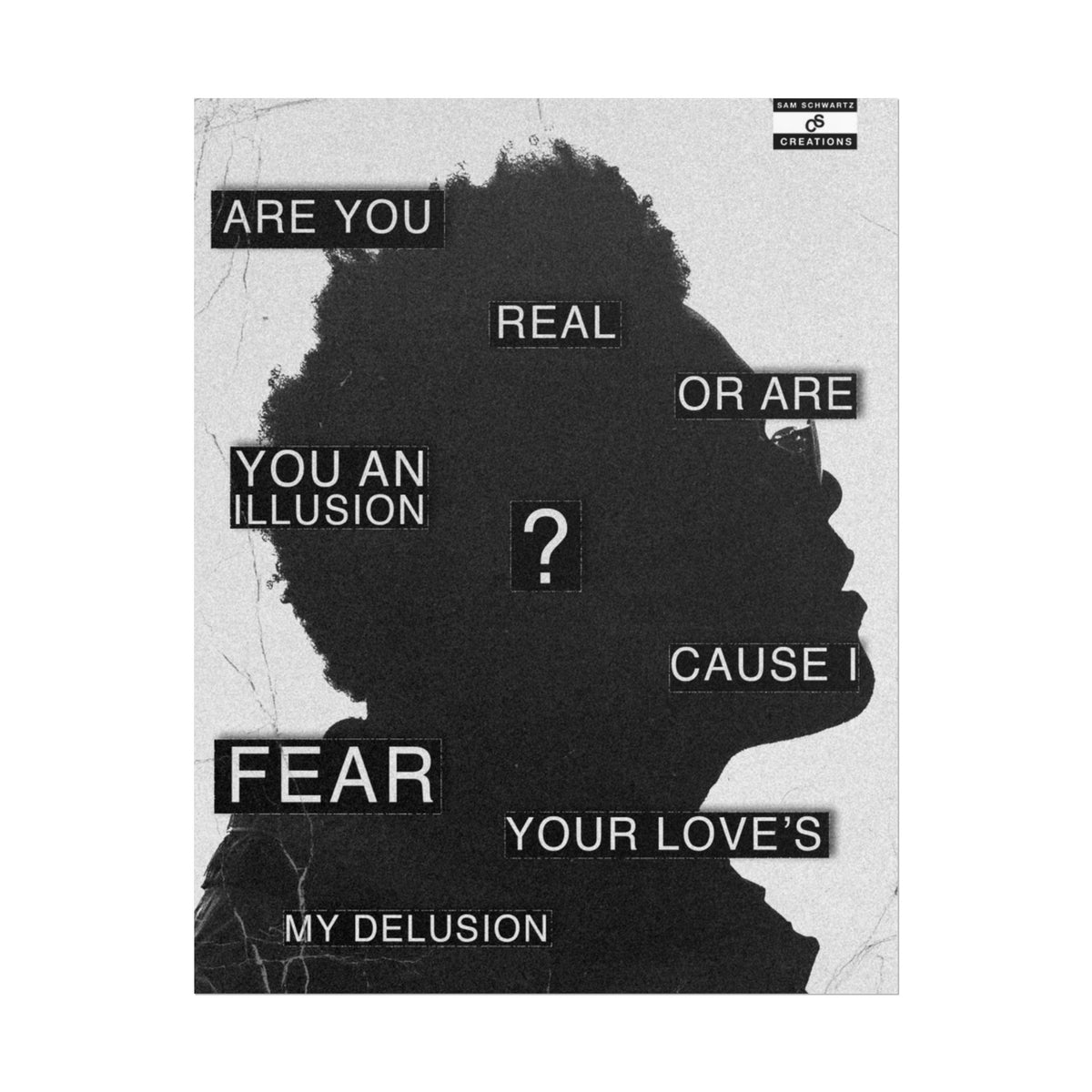 Are You Real Poster | Conceptual The Weeknd Hip-Hop Wall Art