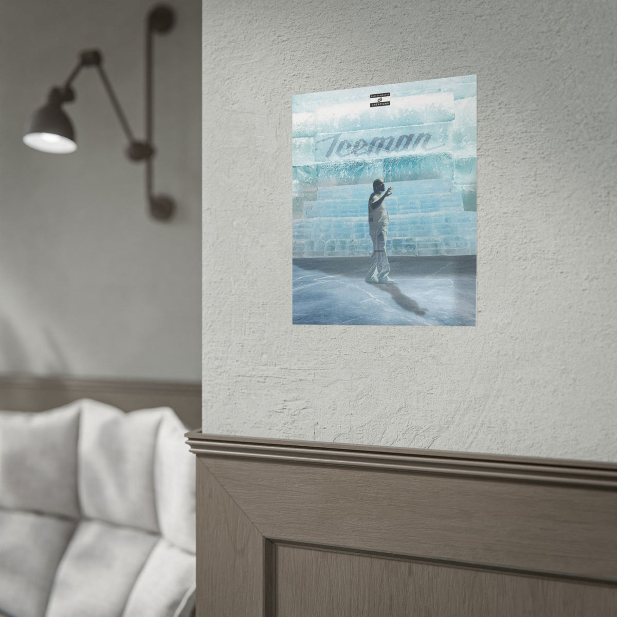 Cold Blooded Poster | Football Player Ice Chamber Wall Art