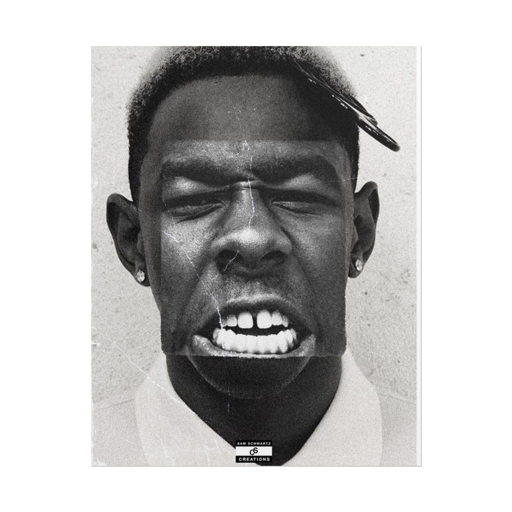 Monochrome Tyler Poster | Tyler, The Creator Art
