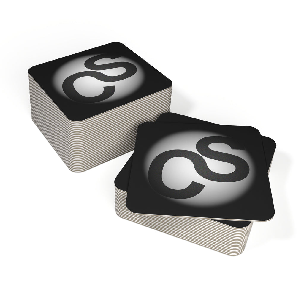 Sam Schwartz Creations Black Coasters (Set of 50/100)