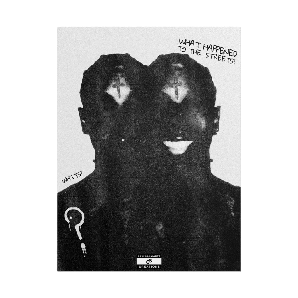 What Happened to the Streets Poster | Hip-Hop Wall Art