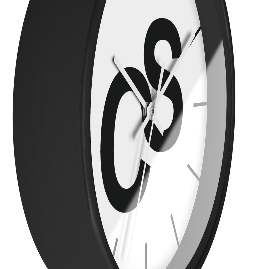 Sam Schwartz Creations Wall Clock — Bold SSC Initials Modern Clock