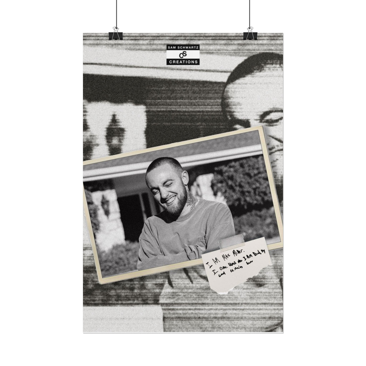 I Am Mac Miller Poster | Memorial Hip-Hop Wall Art
