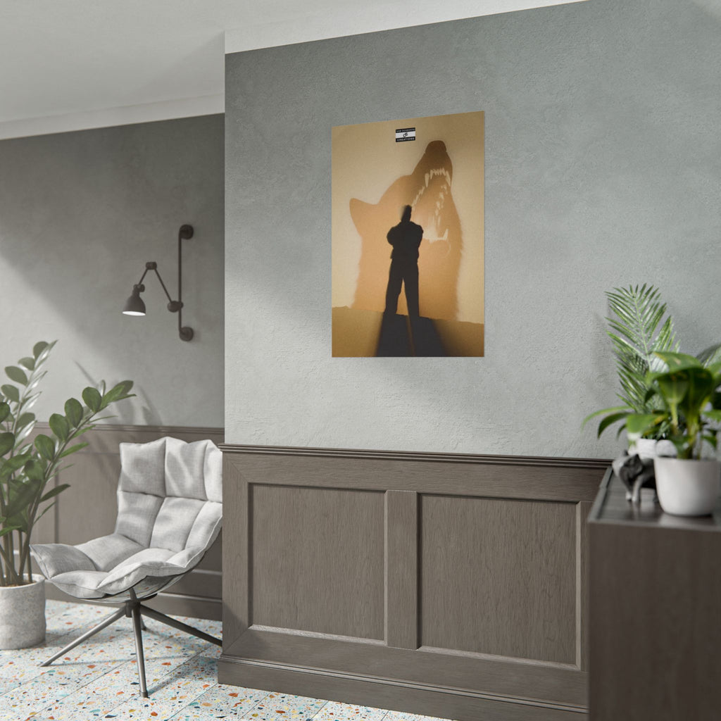 Shadow Beast Poster | Baby Keem Conceptual Music Wall Art