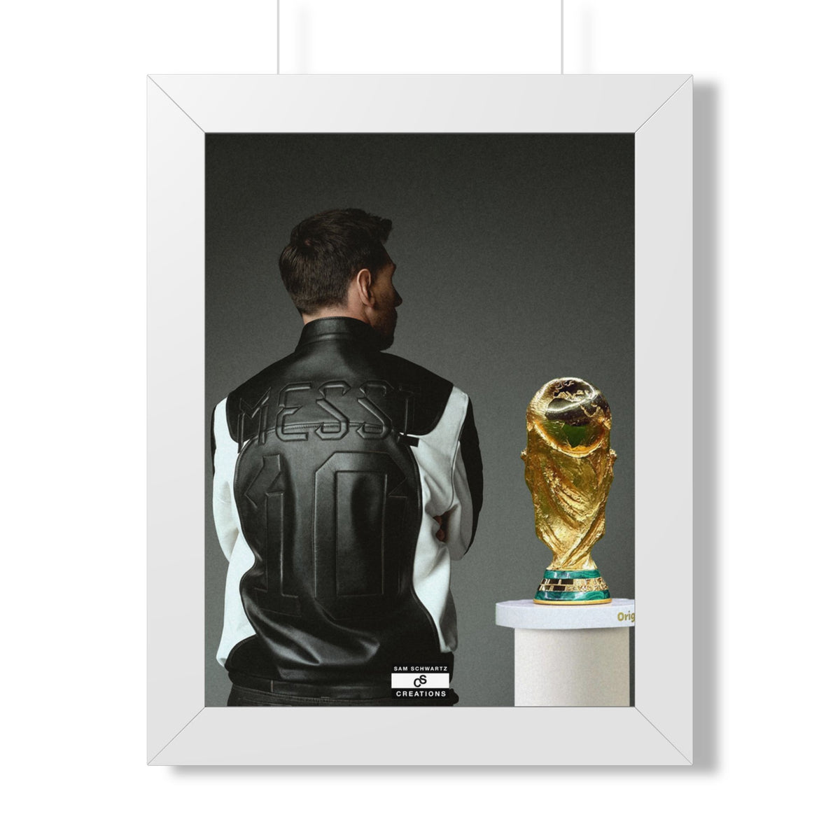 Messi X WC Framed Poster — Framed GOAT Wall Art
