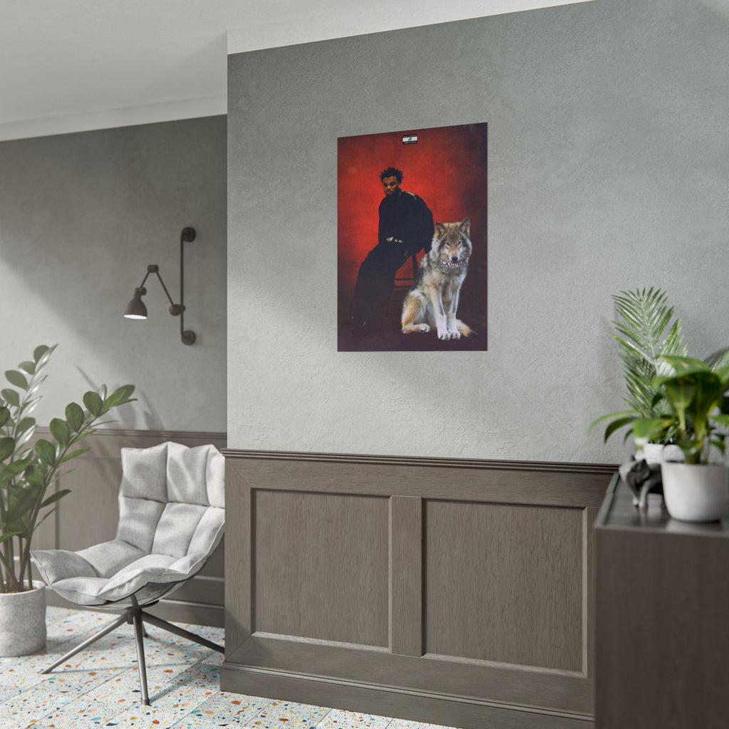 Casino Wolf Poster | Music Baby Keem and Wolf Wall Art
