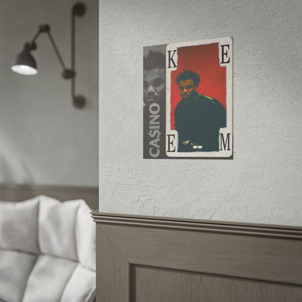 Casino Card Poster | Music Artist Playing Card Wall Art