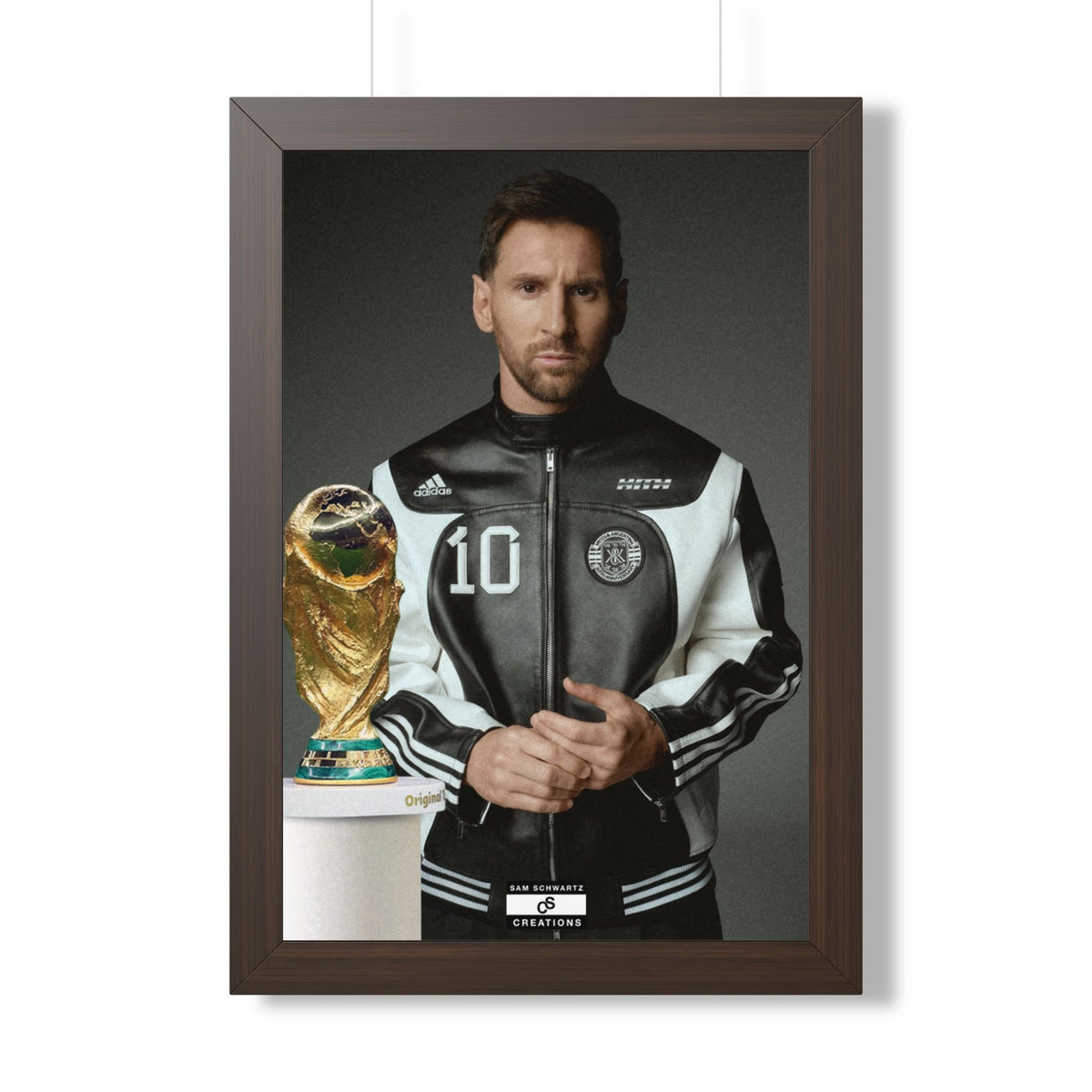 Messi x W.C Framed Poster — Framed GOAT Wall Art