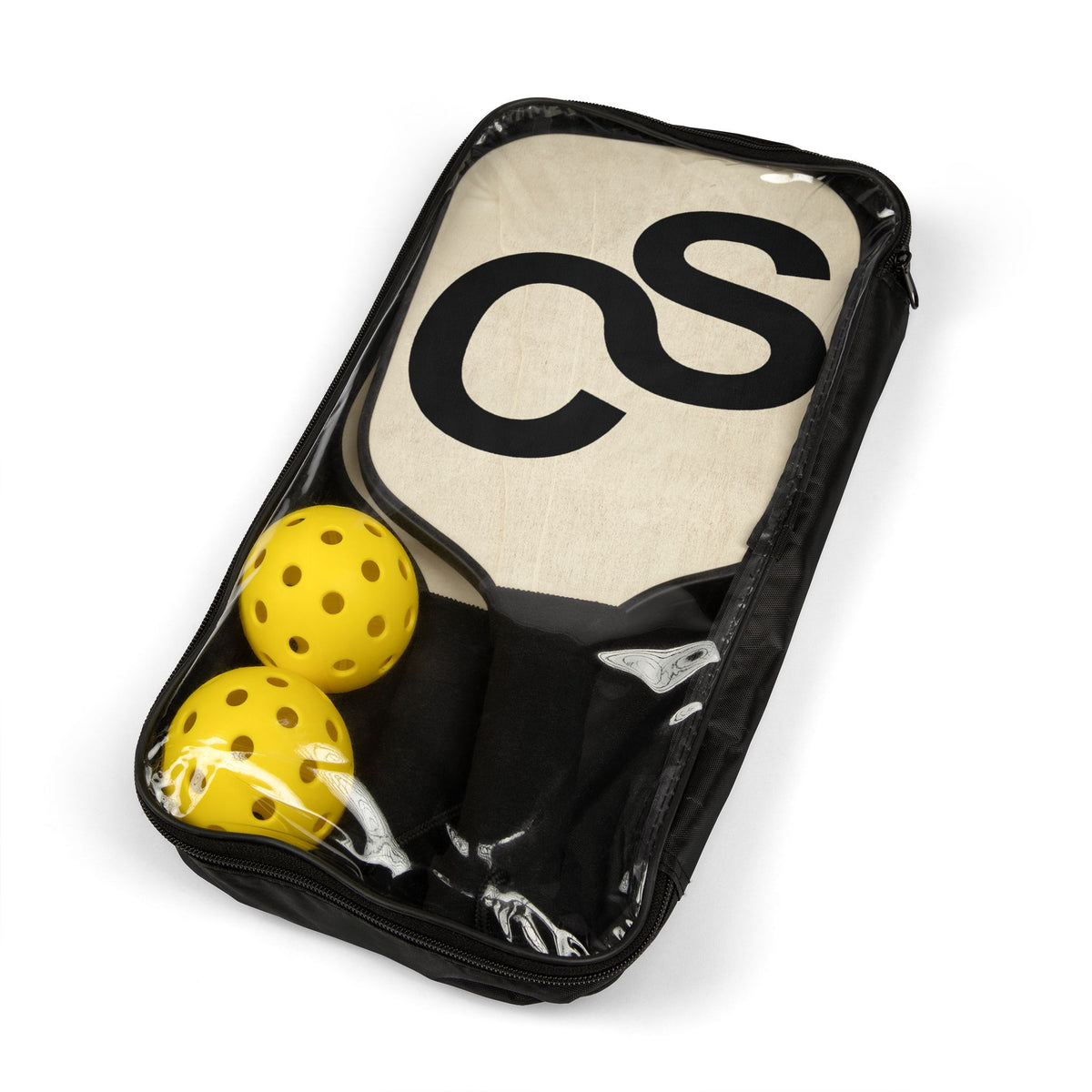 Sam Schwartz Creations Pickleball Paddle Set – Lightweight Wood Paddles with Sam Schwartz Creations Logo & Balls