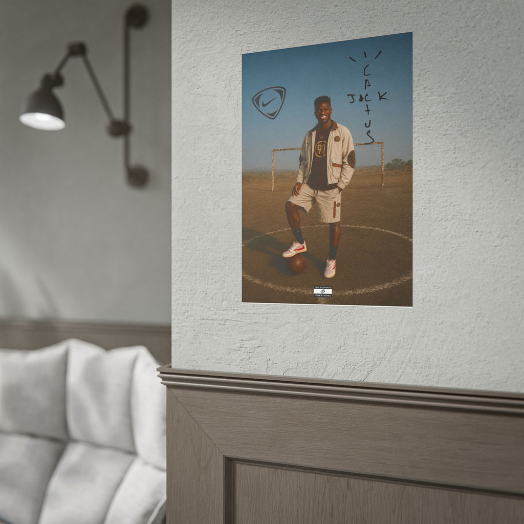 Cactus Jack 90 Poster | Vinícius Jr Football Wall Art