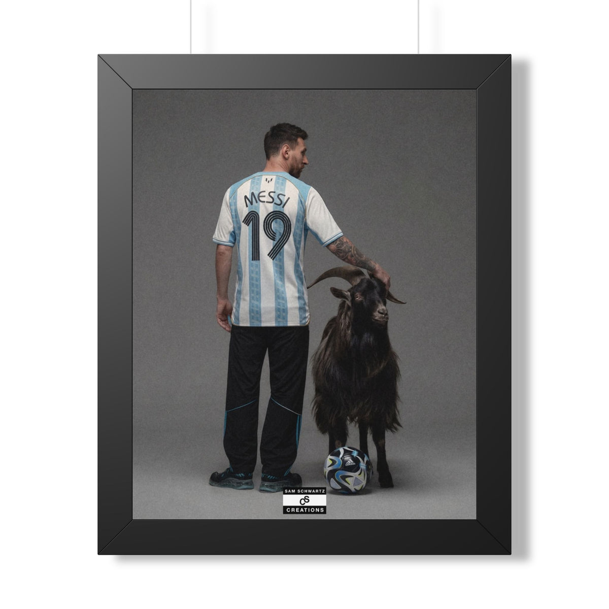 GOAT x GOAT — Framed Messi Wall Art