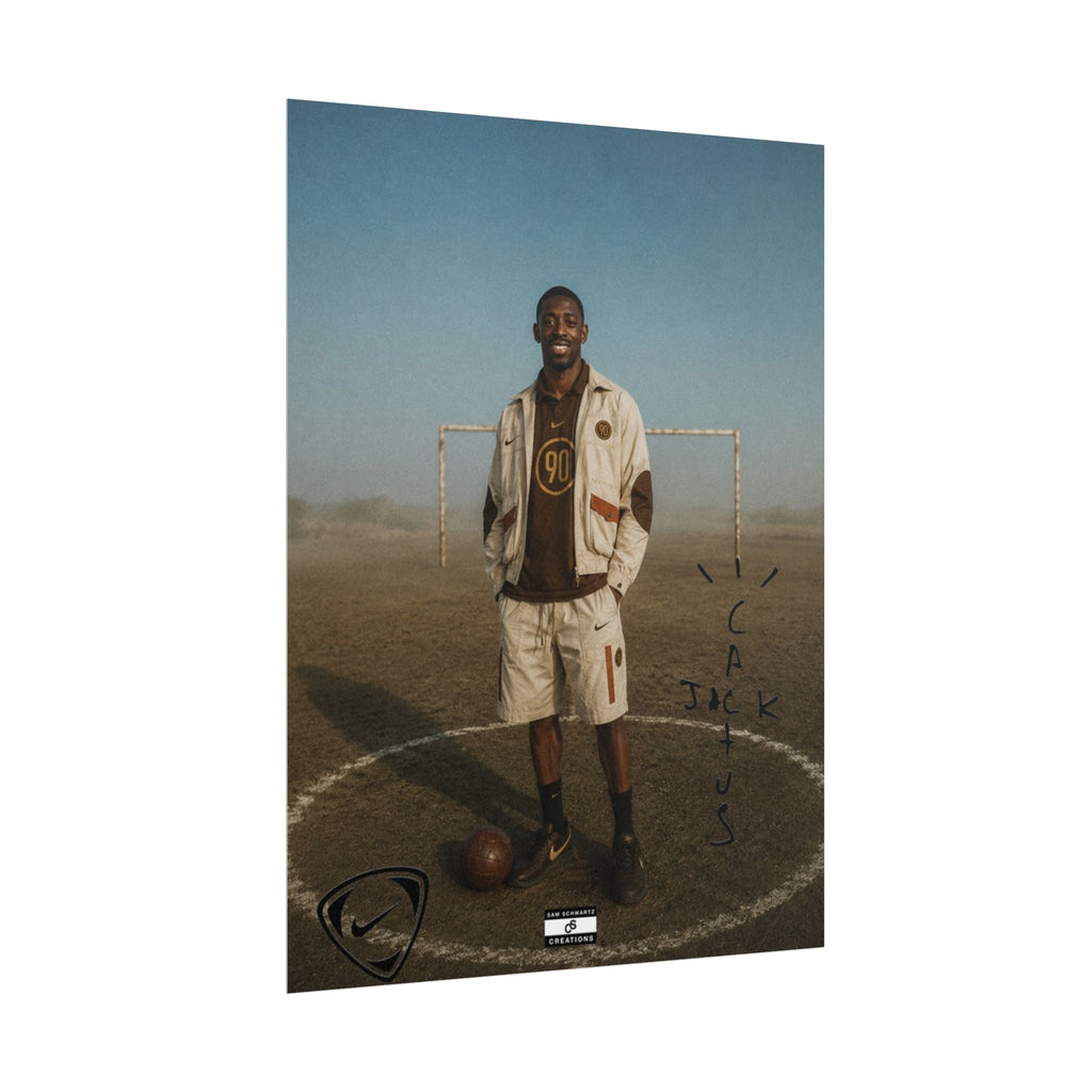 Cactus Jack 90 Poster | Ousmane Dembélé Football Wall Art