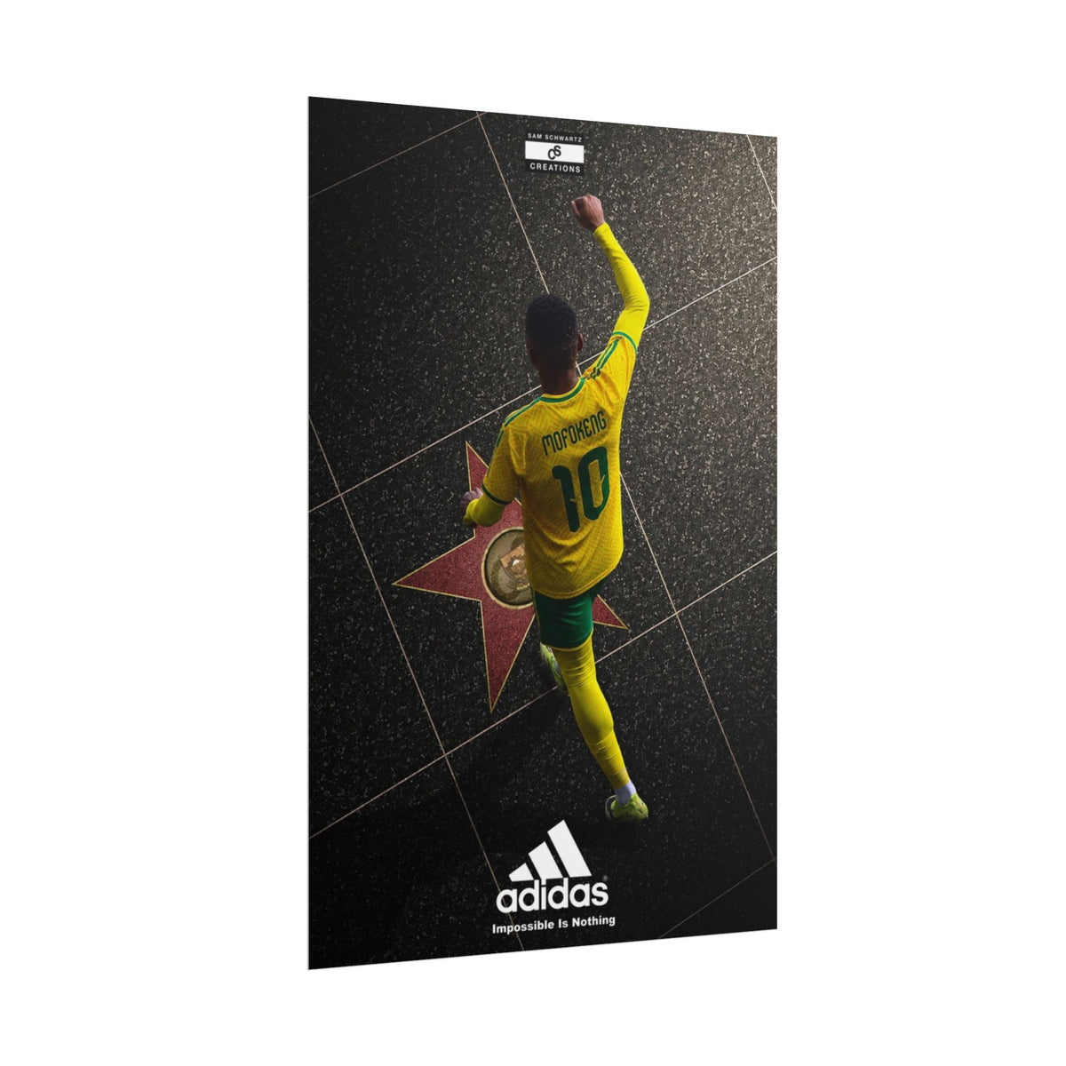 A Star Is Born Poster | Relebohile Mofokeng South Africa Football Wall Art