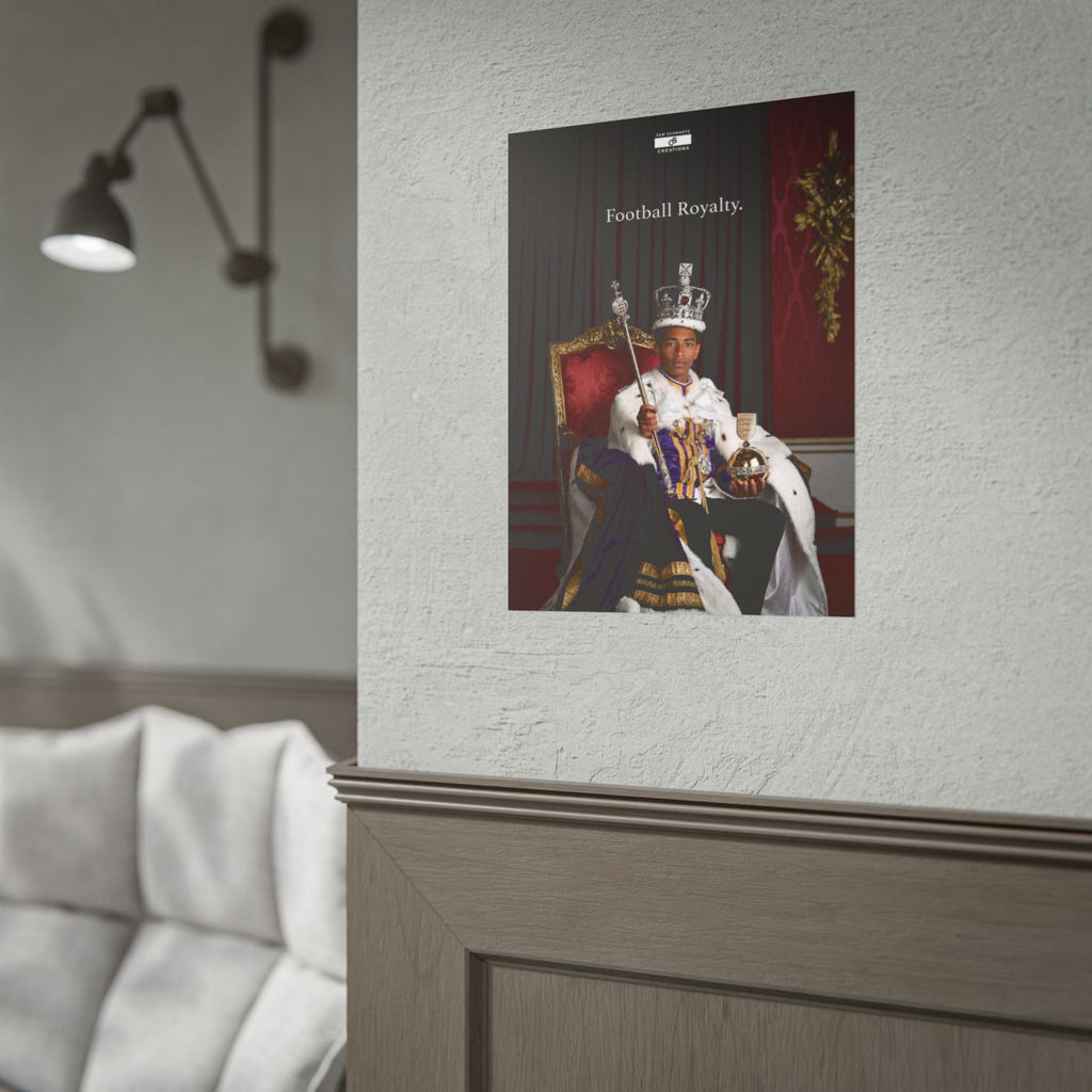 Football Royalty Rolled Poster