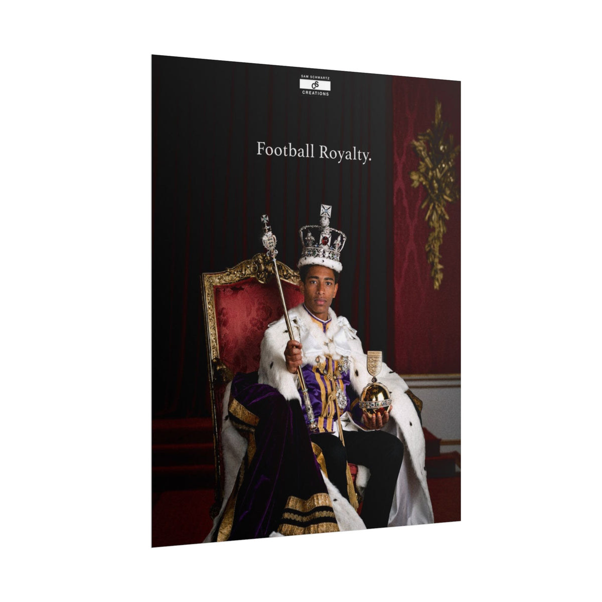 Football Royalty Rolled Poster