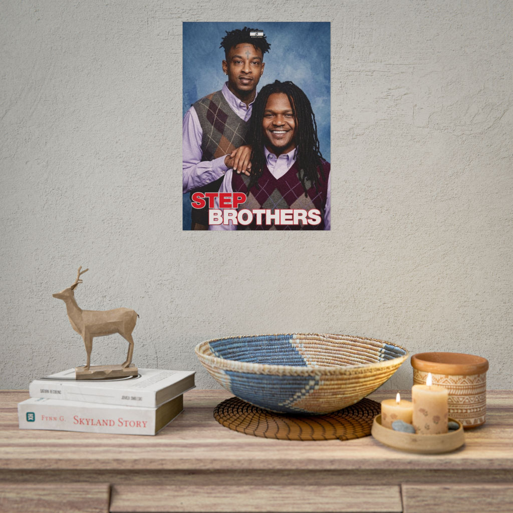 Step Brothers Poster | Hip-Hop Duo Wall Art