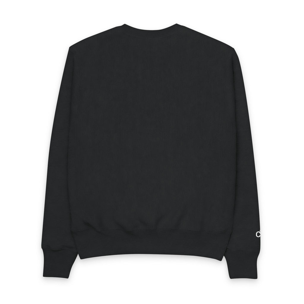 Sam Schwartz Creations x Champion Crewneck Sweatshirt – Classic Black Champion Sweatshirt