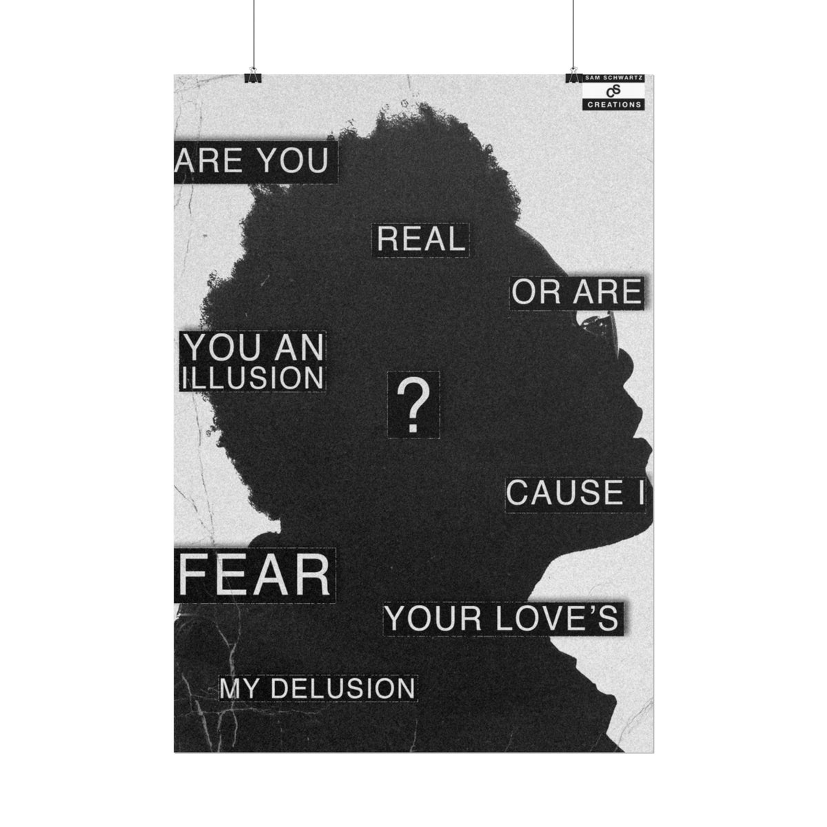 Are You Real Poster | Conceptual The Weeknd Hip-Hop Wall Art