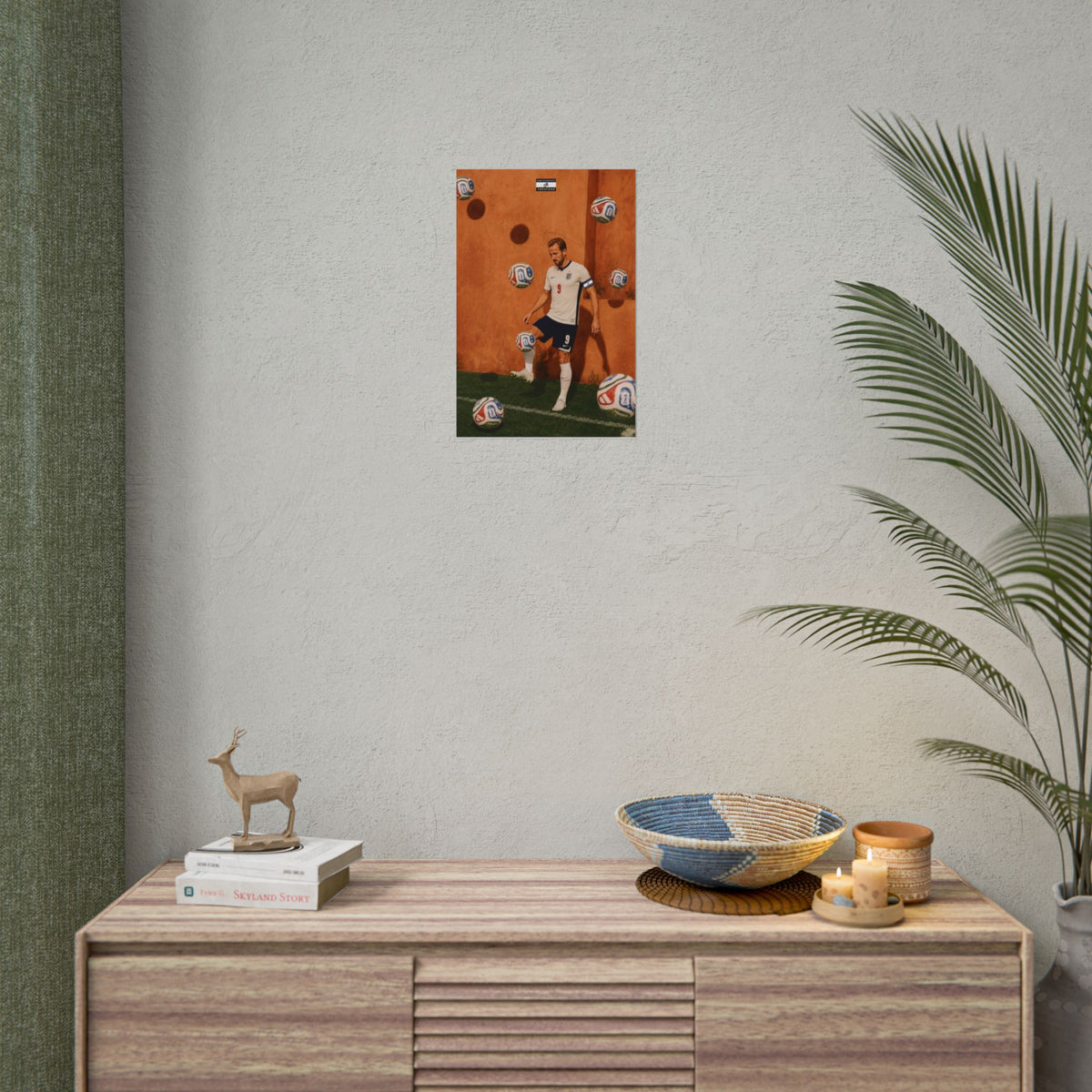 Captain’s Touch Poster | Harry Kane England Football Wall Art