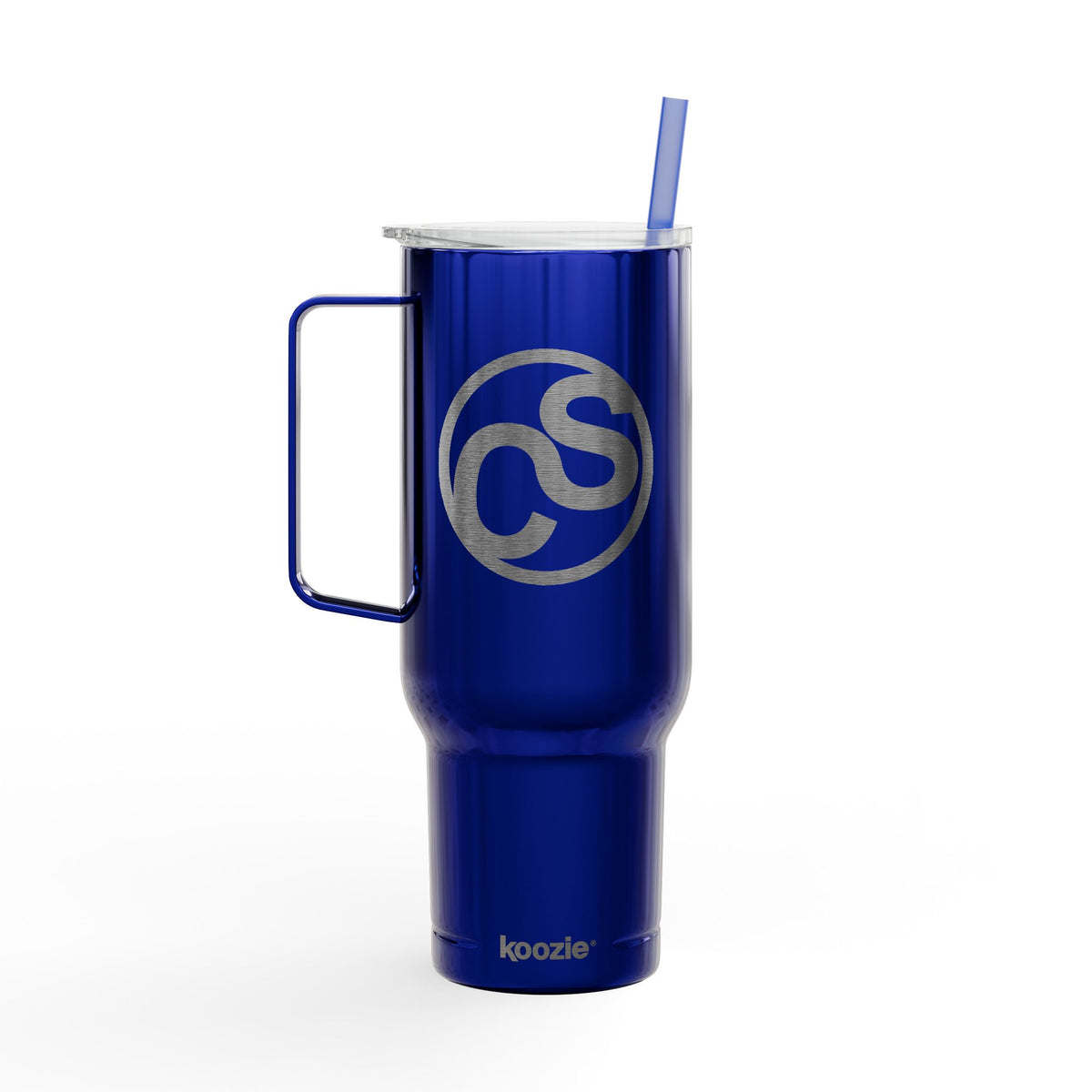 40oz Engraved Sam Schwartz Creations Insulated Tumbler with Handle & Lid — Stainless Travel Cup