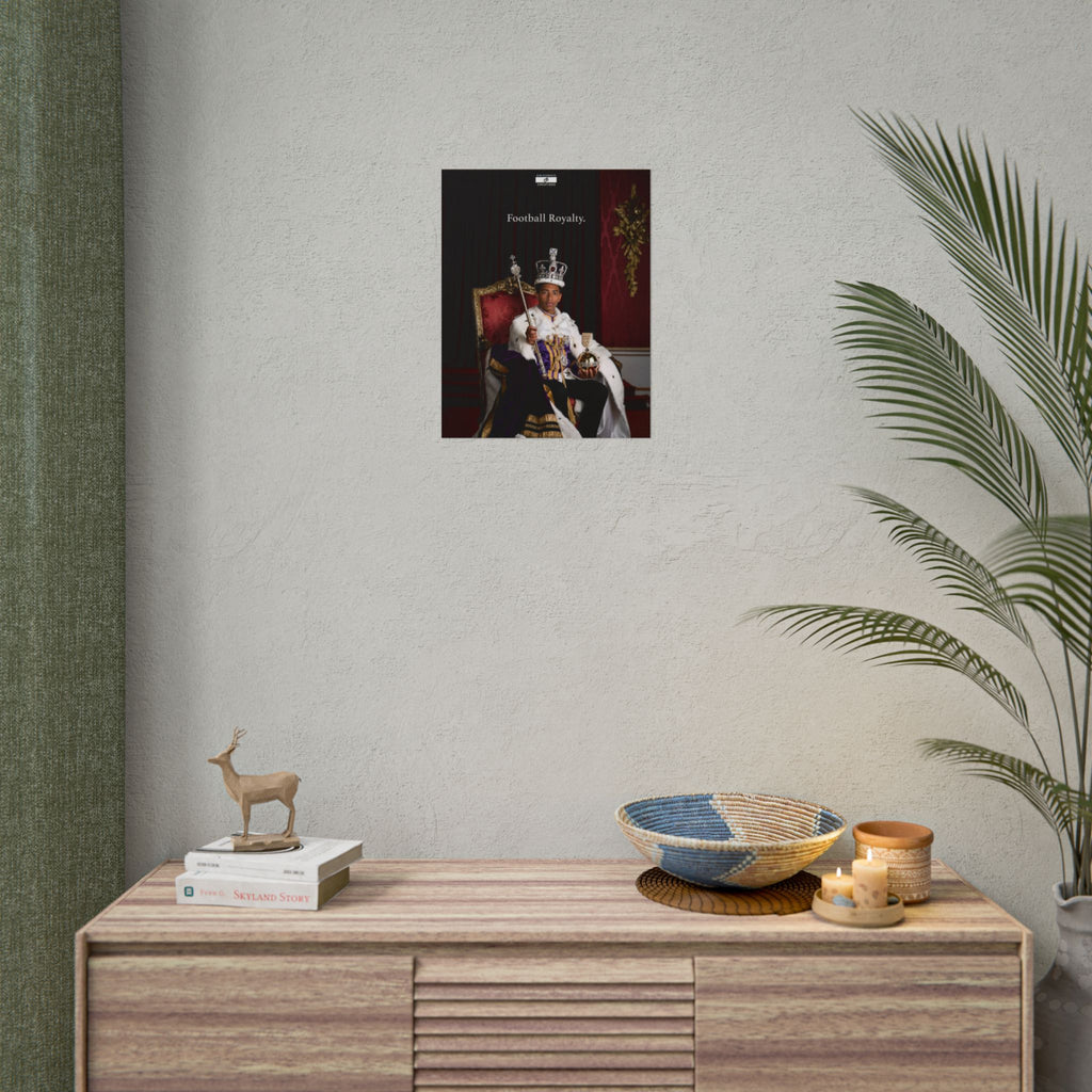 Football Royalty Rolled Poster