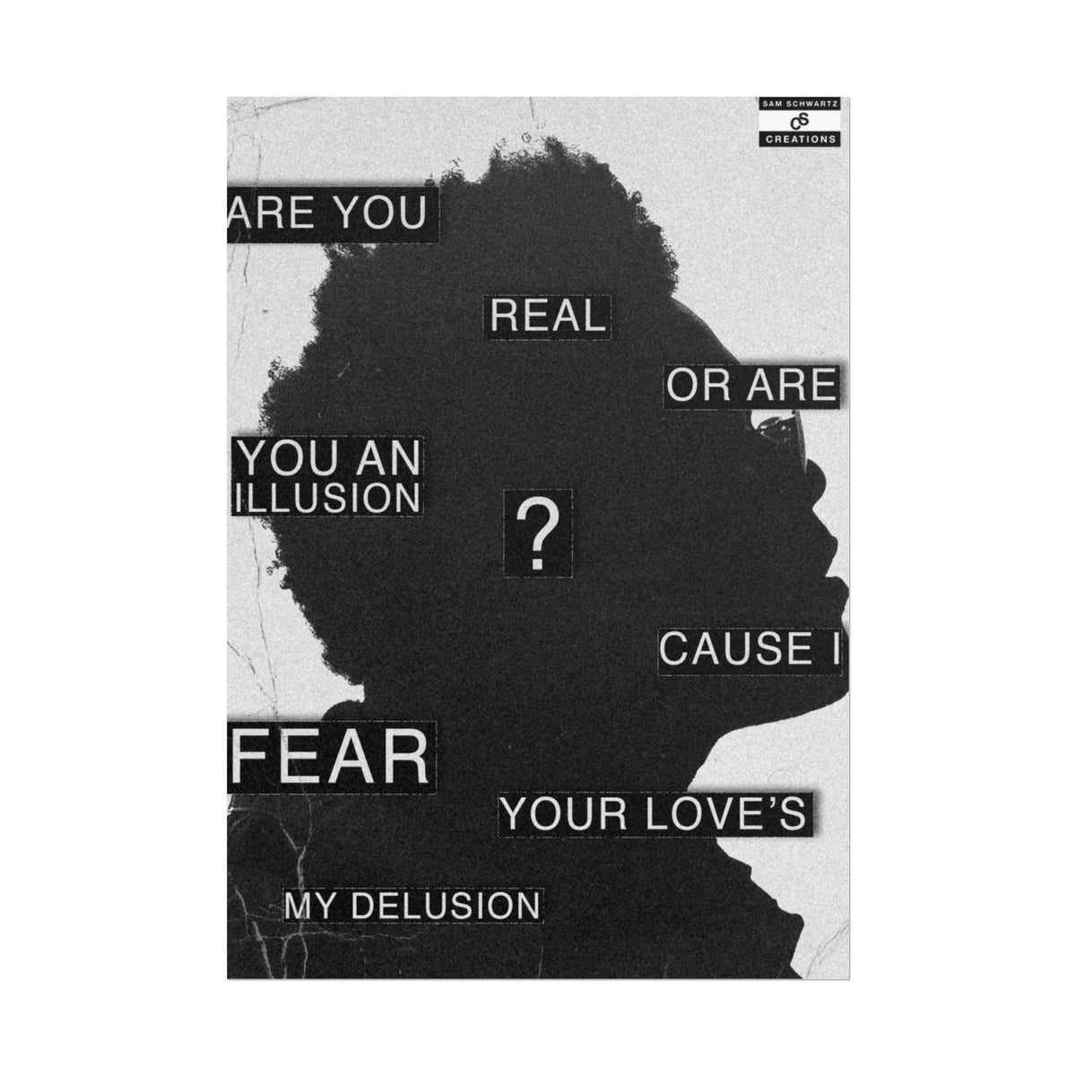 Are You Real Poster | Conceptual The Weeknd Hip-Hop Wall Art