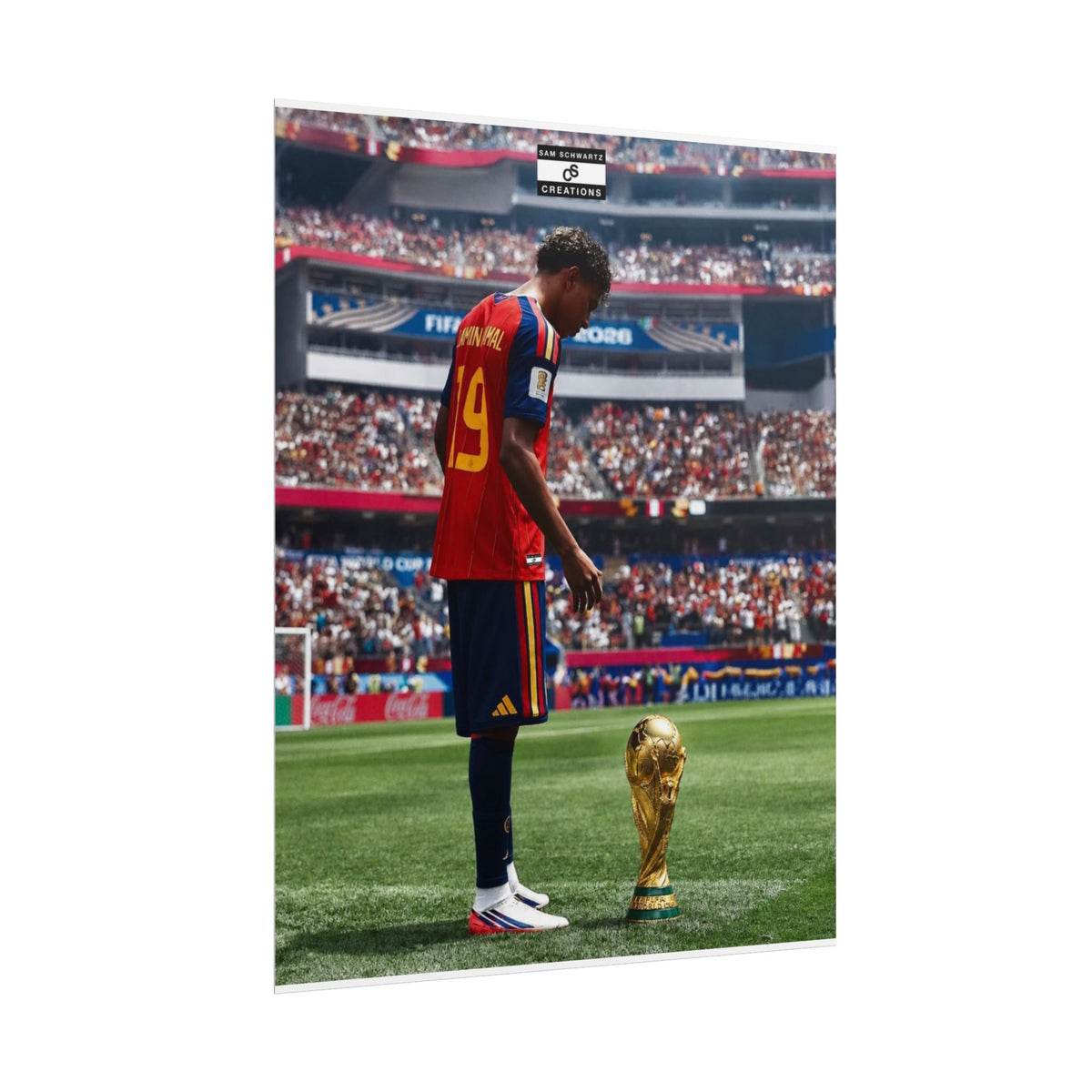 The Golden Dream Poster | Lamine Yamal Spain Football Wall Art